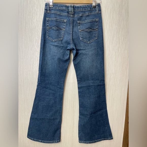 Route 66 Girls Embroidered Butterfly Flare Jeans Size 12 Y2K Vintage - Picture 6 of 6